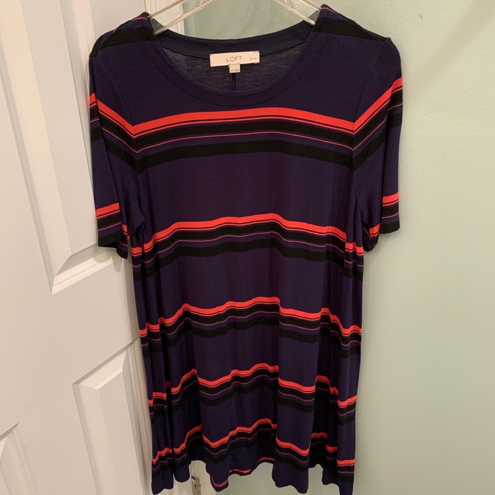 LOFT striped t-shirt dress
